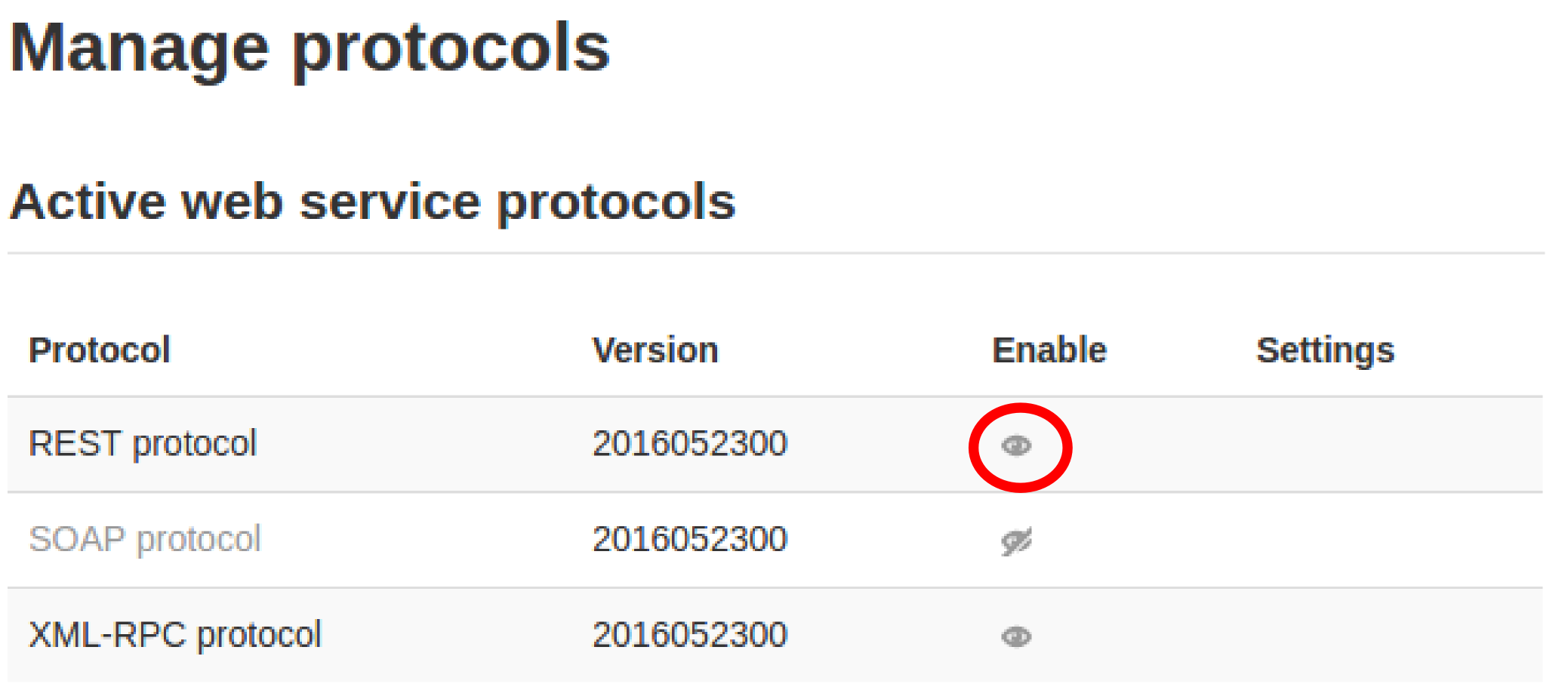 Plugin configuration